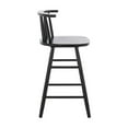 thumbnail image 3 of SAFAVIEH Jay Modern Style Wood Counter Stool, Black (20.6 in. W x 17.1 in. D x 34.3 in. H), 3 of 3