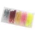 thumbnail image 2 of 50pcs Plastic Fishing Lures Worms Lures for Pike Perch Trout with Box, 2 of 8