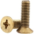 thumbnail image 4 of 10 Uds. Tornillos de cabeza plana de latón M6 * 12 tornillos de máquina de cabeza avellanada Phillips de latón, 4 of 5