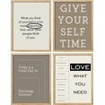 thumbnail image 3 of PixonSign Framed Wall Art, Duotone Inspirational Saying Motto Prints, Set of 4 Boy's Bedroom Illustration Wall Decor, Multicolor Contemporary Wall Décor for Living Room, Bedroom&nbsp;- 12"x16" Natural, 3 of 5