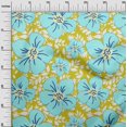 thumbnail image 3 of oneOone Cotton Cambric Lime Green Fabric Floral Craft Projects Decor Fabric Printed By The Yard 42 Inch Wide, 3 of 4