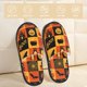 thumbnail image 2 of Balery Halloween Banner Symbols Pantuflas de Casa de Felpa Silenciosas con Diseño Estampado, Zapatillas Cómodas Antideslizantes de Algodón para Interior-Medium, 2 of 8