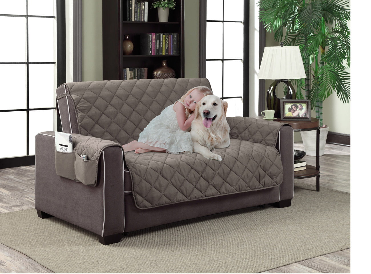 Home Dynamix Slipcovers All Season, Leather Couch Covers To Protect From Cats