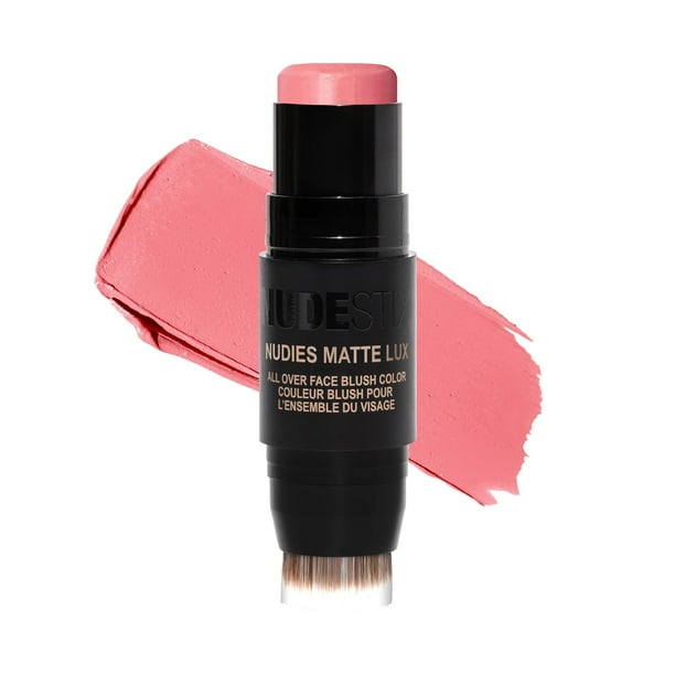 Nudestix Nudies Matte Lux Cream Blush 3 en 1 Color para todo el rostro para mejillas, ojos y labios con rubor mezclador (Rosy Posy)