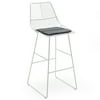 MoDRN Scandinavian Metal Bar Stool with Cushion