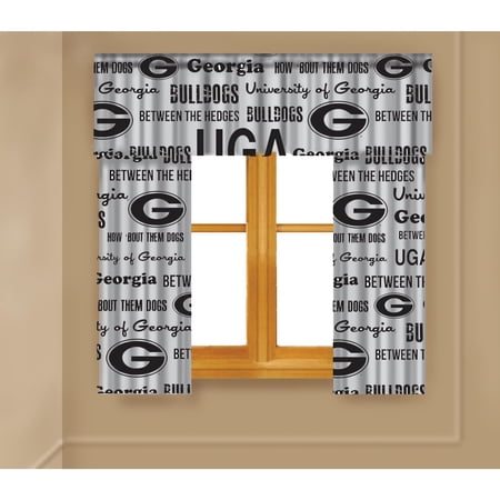 NCAA Georgia Bulldog Valance, Red