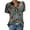 Dark Gray, variant on Fesfesfes Womens Basic Tops Summer For Women, Women's Short Sleeve Lapel Neck Tops With Button Flower Print Tops Undershirt for Women 14(XXXL)