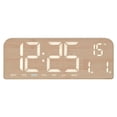 thumbnail image 2 of Accesorios para reloj despertador digital, montado en la pared, fecha, sobremesa, decoración, regalos, escritorio Marrón, 2 of 9
