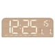 thumbnail image 2 of Reloj digital LED de escritorio, minimalista, elegante, para decoración de mesa, día de la semana. Marrón, 2 of 9