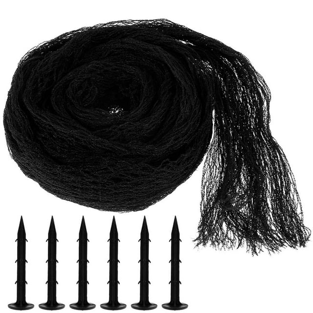 Pond Cover PE Heavy Duty Protective Pond Mesh Bird-Proof Tear-Proof Pond Netting Kit Pool Protecting Net for Leaves with 6PCS Ground Stakes for Garden Park Backyard