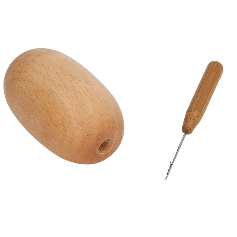 Darning Egg, Easy Grip Glossy Widely Used Wooden Darning Egg