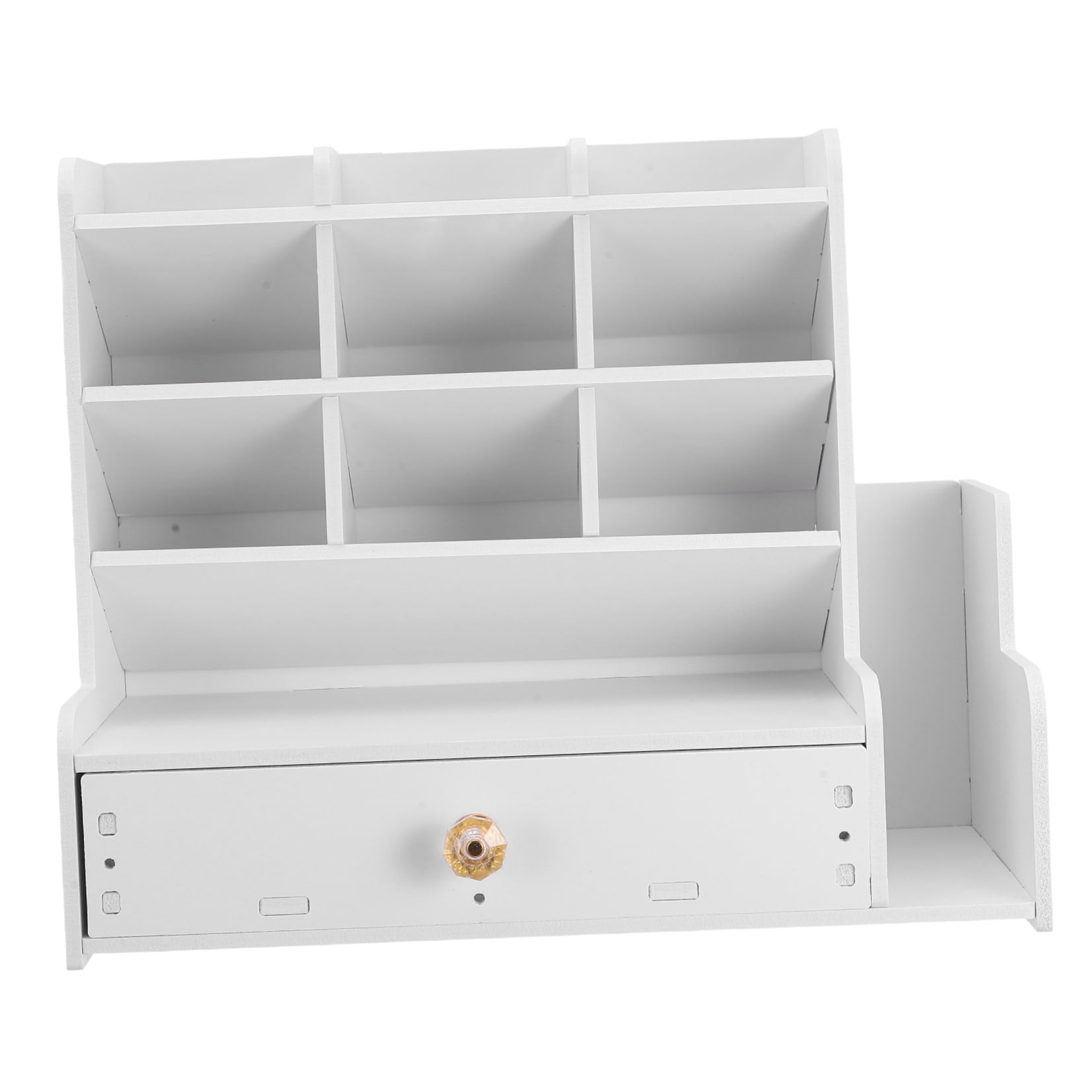 HINTRMENT Desk Marker Holder White Desktop Pen Stand for Office and Home Storage