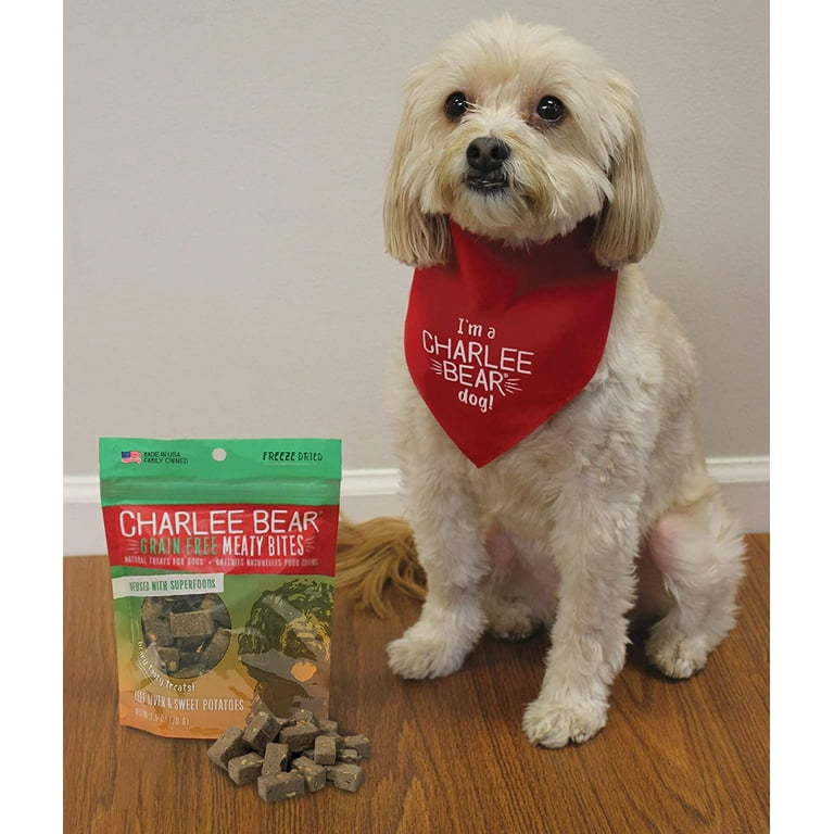 Charlee bear dog treats with beef liver top