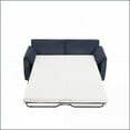 thumbnail image 5 of 79.13-Inch Modern Corduroy Sleeper Sofa Bed | Blue | Cushion Back | Living Room Pull Out Futon Couch, 5 of 15