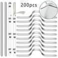 thumbnail image 1 of Nasenbügel Draht für Mundschutz 80 Stück, 90mm Flache Aluminium Selbstklebend Nasenbügel, Biegsame Nase Metallbügel Nasendraht Basteldraht für Gesicht DIY Basteln Zubeh?r, 1 of 6