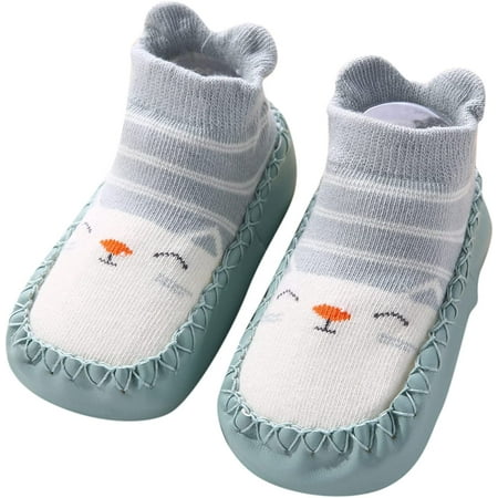 

QWZNDZGR Kids Baby Toddler Sock Shoes Stretch Knit Sneakers 3D Cartoon Anti-Skid Booties Socks Slippers Shoes Cotton Sock Shoes