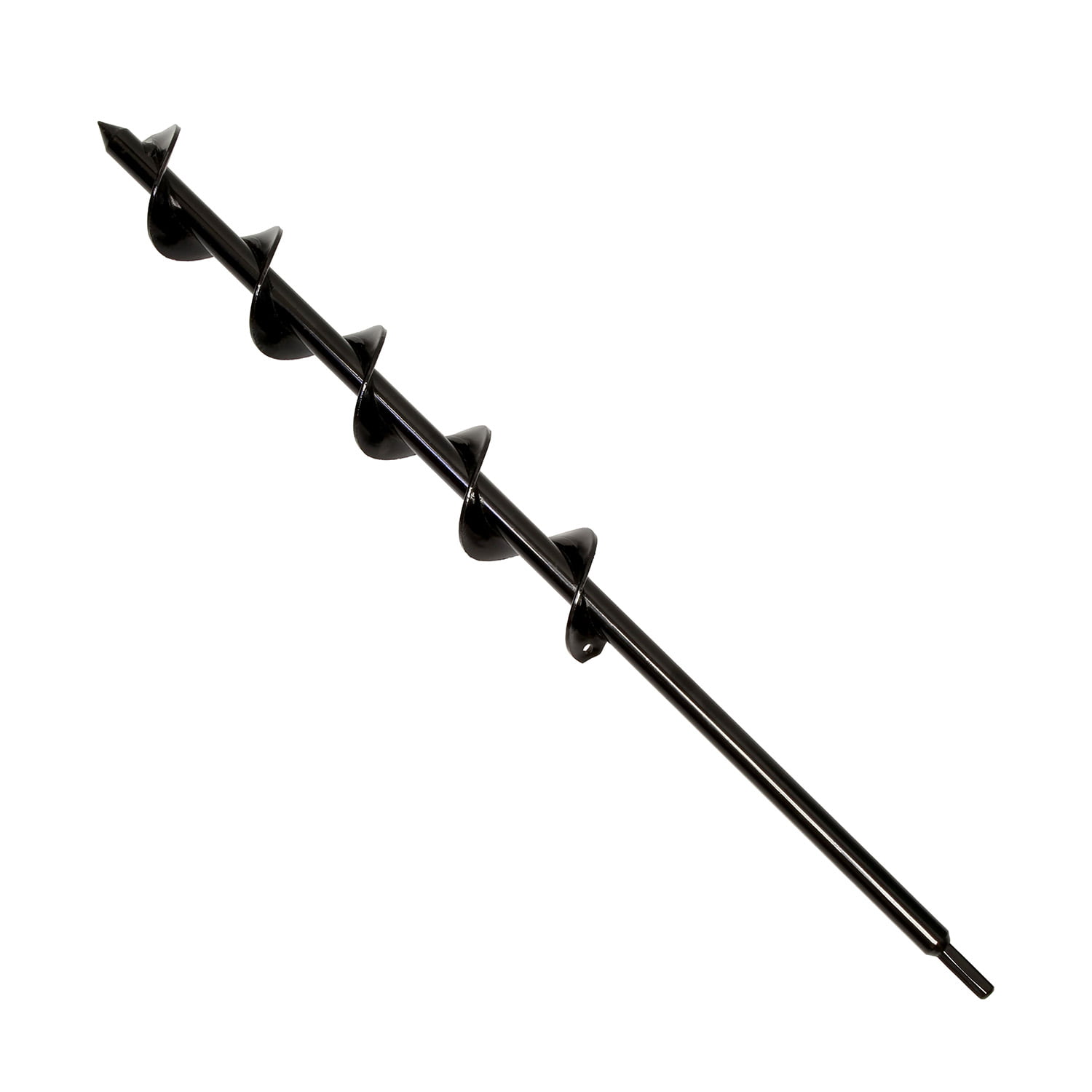 Auger Drill Bit 3x7inch Garden Solid Barrel Dual-Blades Plant Flower Bulb Auger Spiral Hole Drill Rapid Planter Earth Post Umbrella Hole Digger for Most 3/8 Hex Drive 