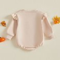 thumbnail image 6 of KPOPLK Holiday Baby Girl Bodysuit Long Sleeve Cartoon Bubble Romper with Christmas Halloween Thanksgiving 3 6 9 12 Months(Brown,12-18 Months), 6 of 6
