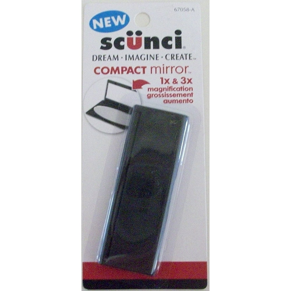 Compact 1X & 3X Magnification Mirror, Chrome By Scunci Ship from US