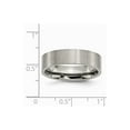thumbnail image 2 of Titanium Flat 6mm Brushed Band Ring - Size 6.5, 2 of 2