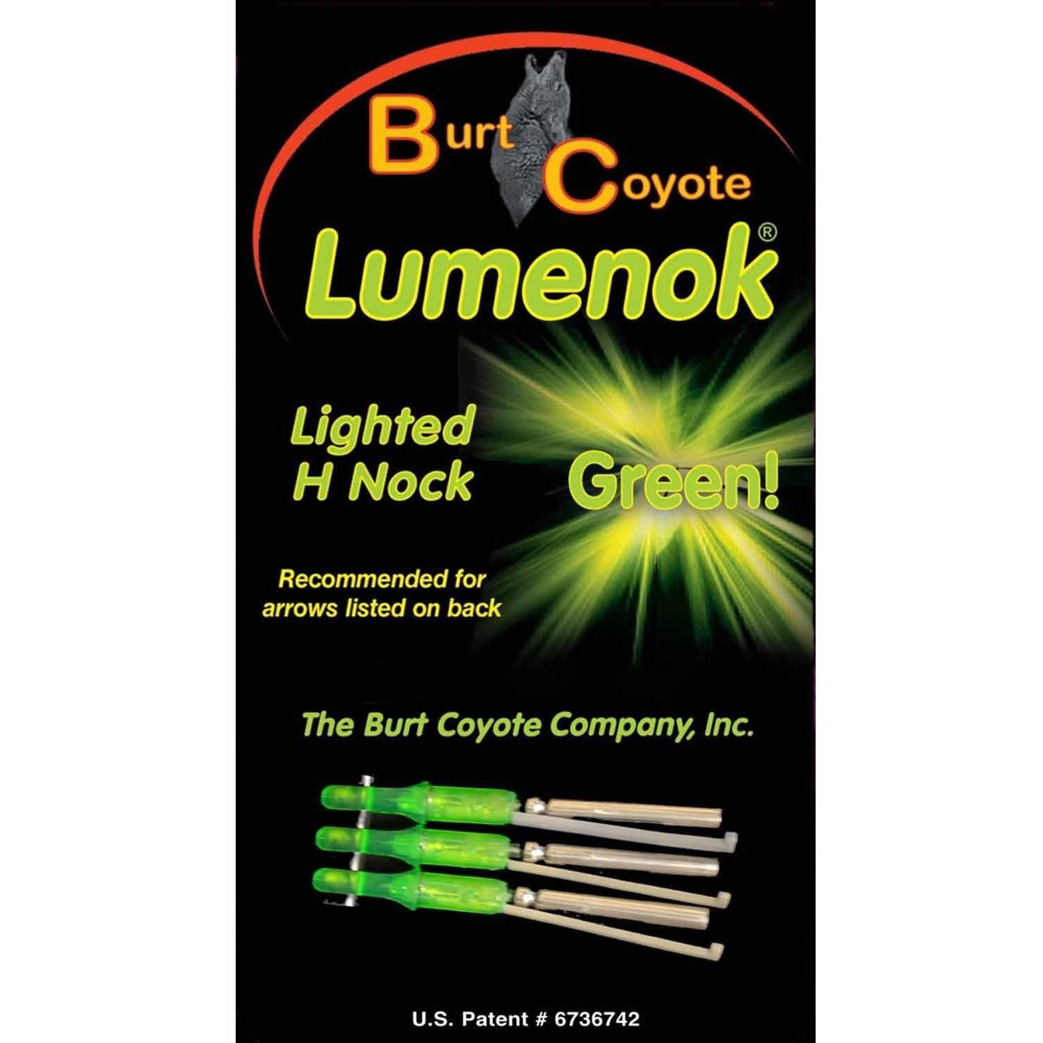 Burt Coyote Lumenok Crossbow Nock carbon impact croissant 3Pk .299 "ID CI3000C3G