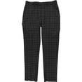 thumbnail image 1 of bar III Mens Slim Fit Stretch Check Dress Pants Slacks, Grey, 32W x 32L, 1 of 3