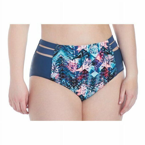 Raisins Juniors Plus Size Indo Nights Kingston High Waist Pant Swim Bottom 16W