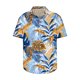 thumbnail image 3 of Blusa y camisa de manga corta con cuello vuelto para hombre, blusa informal de moda con botones y manga corta para hombre, 3 of 4
