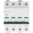 thumbnail image 1 of TICFOX Disyuntor 4P Disyuntor en miniatura Montaje en riel DIN Disyuntor de bajo voltaje Interruptor de protección contra sobrecarga Pa66 400V para paneles de iluminación Sistema de rejilla(C16A(16A)), 1 of 14