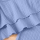 thumbnail image 4 of Odeerbi 1-13 Años Conjunto de Verano Para Niñas Camisola Con Volantes de Algodón Pantalones de Pata Ancha Conjunto de Dos Piezas Camiseta de Rayas Onduladas Pantalones Sueltos Conjunto, 4 of 7