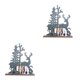 thumbnail image 1 of Billuyoard Árbol de Navidad y adornos de animales artesanal de pie Decoraciones de escritorio de Navidad alce navidad 2Conjunto, 1 of 6