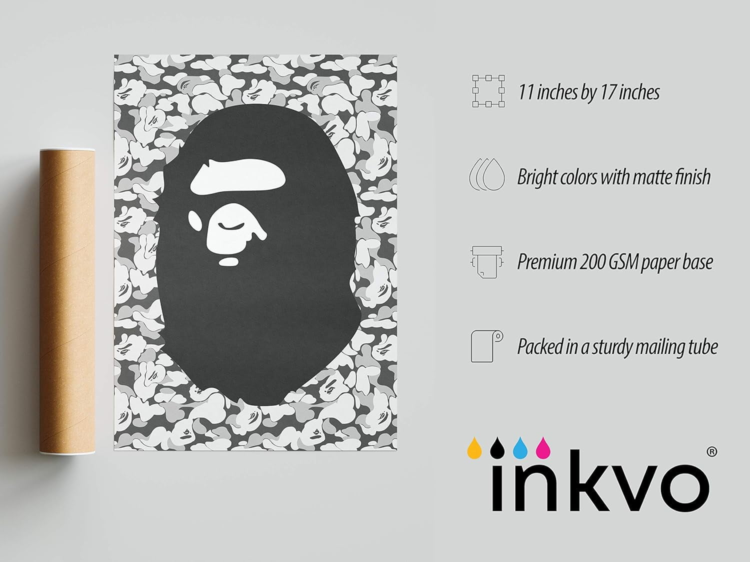 shiyou-BAPE Poster - A Bathing Ape Poster - 11 x 17 inches