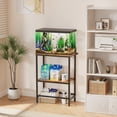 thumbnail image 4 of 5-10 Gallon Fish Tank Stand, Aquarium Stand with 2-Tier Storage Shelves, Heavy-Duty Reptile Terrarium Stand Table for 10 Gallon Standard Model, 21.2" L x 11.8" W x 29.3" H, 4 of 7