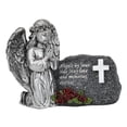thumbnail image 4 of koolsoo Solar Praying Angel Garden Statue Craft with Light for Courtyard Garden Lawn Silver, 4 of 9