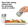 thumbnail image 5 of OXO Good Grips Glass Adjustable Salt & Pepper Shaker Set 3.5 oz Each Clear, 5 of 5
