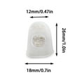 thumbnail image 3 of 1 PCS Nail Biting Tre-atment for K-ids Silicone Protective Cover, Nail Biting Prevention for Ki-ds, Physics Thumb Sucking Deterrent, Reusable Finger Sleeves for Daily Protection (M:18mm), 3 of 8