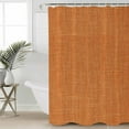 thumbnail image 5 of Vintage Linen Shower Curtain, 36" x 72", Pastoral Orange Linen Texture Fall Retro Waterproof Bathroom Curtain Washable Shower Curtain Set with 12 Hooks, 5 of 6