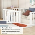 thumbnail image 6 of Bellemave Twin Size Floor Bed with Fence and Door, Wood Montessori Bed Frame, Floor Bed Frame, Slats Not Included (Twin, White), 6 of 11