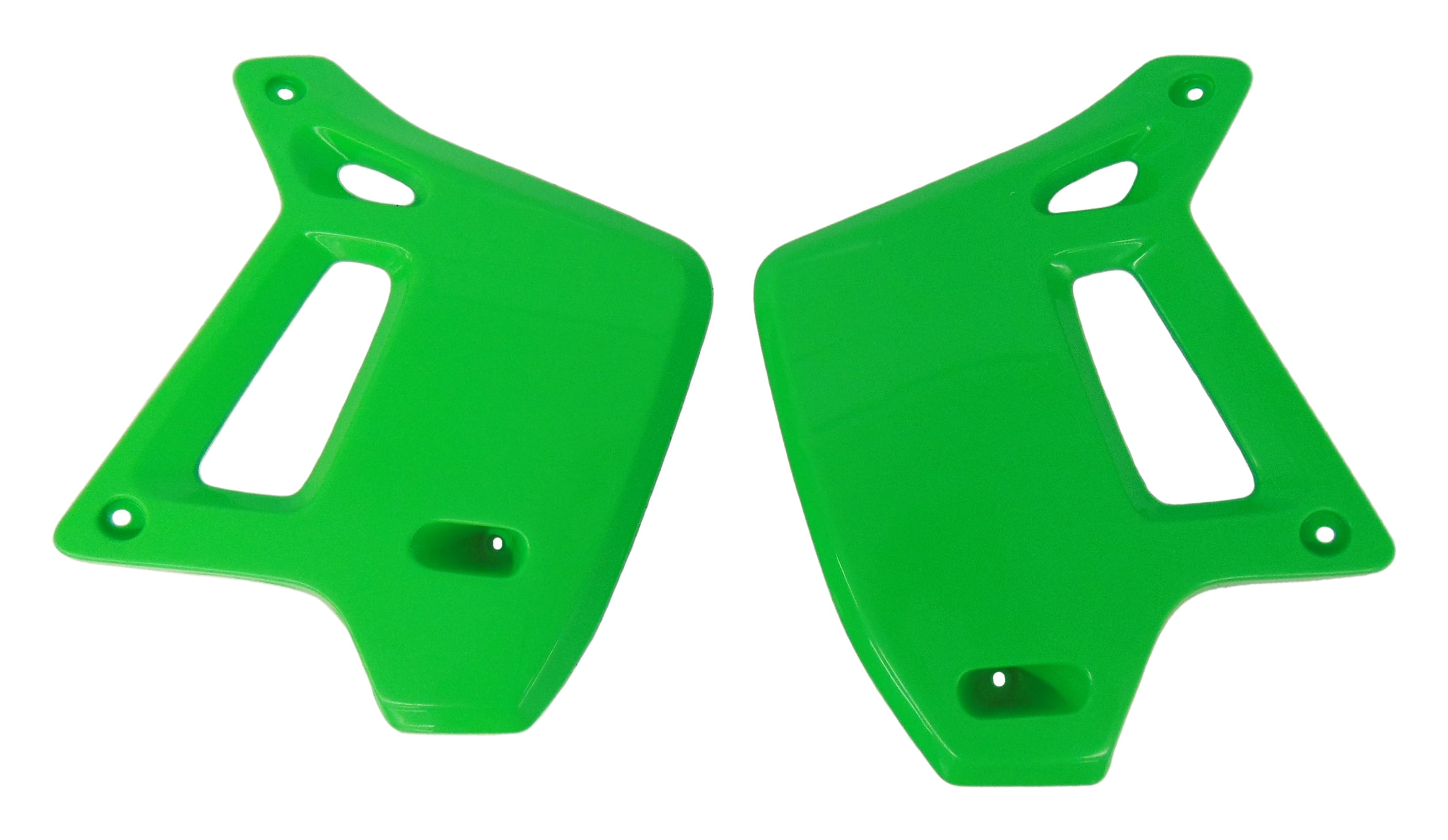 Green Radiator Side Covers Plastics Shrouds Kawasaki 19901994 KDX200