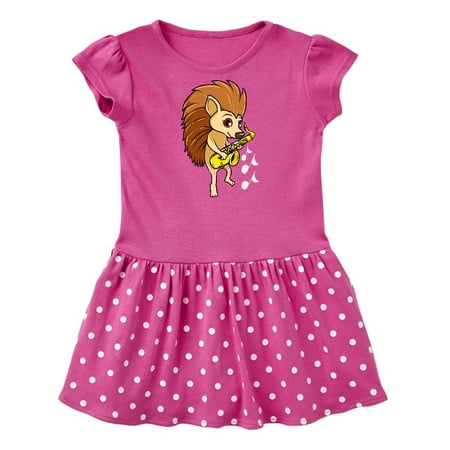 

Inktastic Saxophone Player Funny Music Porcupine Gift Baby Girl Dress