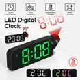 thumbnail image 4 of HoLife 8" Large LED Digital Projector Projection Snooze Alarm Clock Temperature Display, 4 of 16