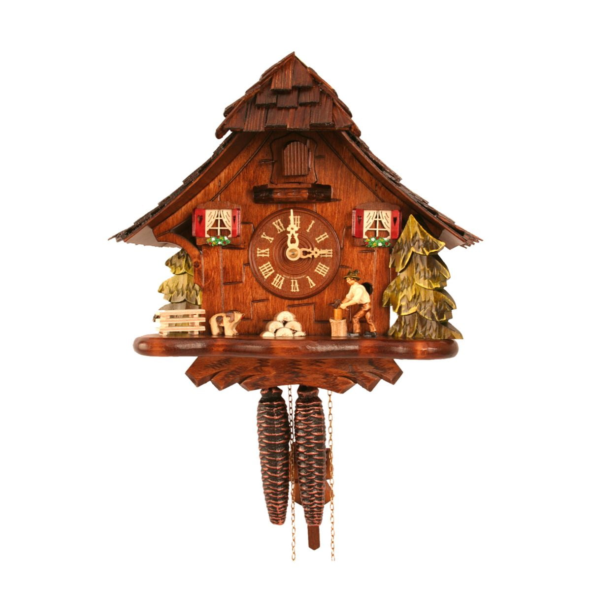 11" Engstler WeightDriven Full Size Cuckoo Wall Clock