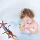 thumbnail image 5 of Figuras de animales marinos de plástico de 8 Uds., juguete de baño con cangrejo, estrella de mar, pez calamar, figuras de criatura marina de goma", 5 of 5