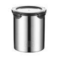 thumbnail image 2 of Tnarru 304 Stainless Steel Airtight Container Food Storage Canister Tea Coffee Beans Container Reusable Sealed Storage Jar for Candy 900ml, 2 of 8