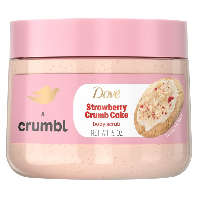 Dove x Crumbl Strawberry Cookie Body Wash, Scrub, & Deodorant Set