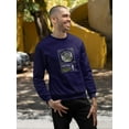 thumbnail image 2 of Earth Sphere Techno Style Sweatshirt Men -Image by Shutterstock, Male Large, 2 of 4