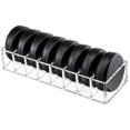 thumbnail image 1 of Clear Acrylic Compact Organizer, Blushes Highlighters Eyeshadow Powder Makeup Organizer Holder for Vanity, 8 Slots, 1 of 7