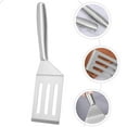 thumbnail image 5 of HEMOTON 1 Pcs Kitchen Scraper Stainless Spatula Fast Frying For Hotel Use, 5 of 6