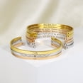 thumbnail image 2 of "There is no one…" Rose Gold Stainless Steel Mother & Daughter Hidden Message Cuff Bracelets Match Mother's Day Gift for Mom Her Gift Set, 2 of 11
