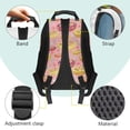 thumbnail image 4 of Bulopur Kids 17 Inch School Backpack, 4 PCS Pink Watermelon Chef Capybara Print Bookbag with Lunch Box, Water Bottle Holder and Pencil Case for Kids Aged 4-8, 4 of 8